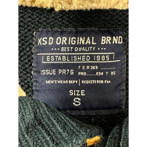 Original Weatherproof Vintage Men's Size S Black White Nordic Sweater - Picture 4 of 10